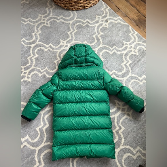 Burberry Kids Green Detachable Hood Down-filled Puffer Coat Size 6 - Picture 10 of 14